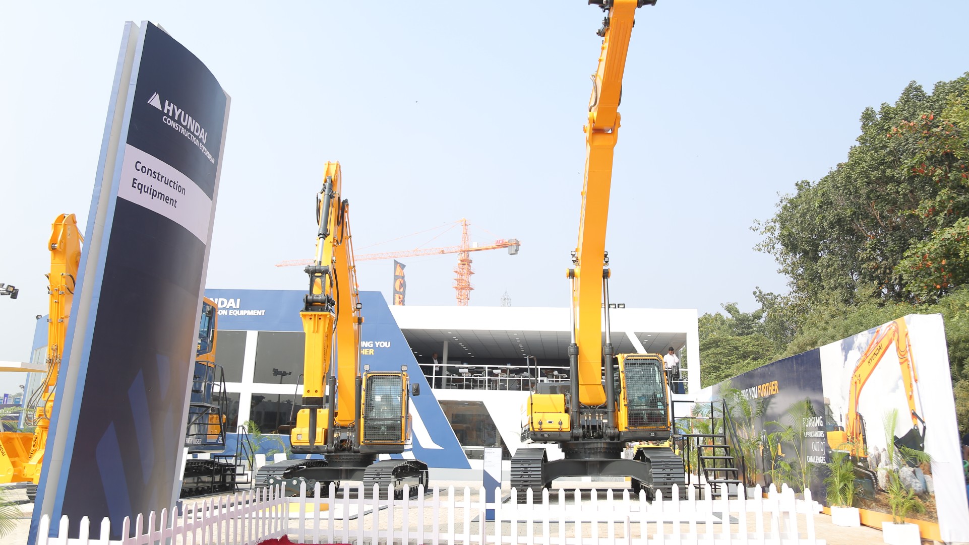 Hyundai Construction Equipment Stall at EXCON 2018